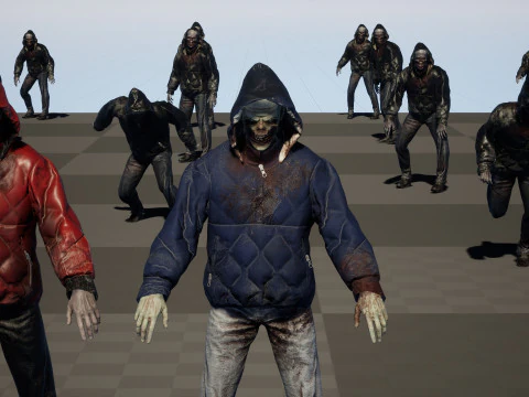 City Zombie 4 3D Model