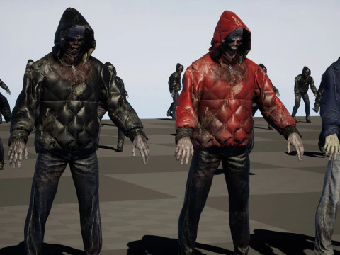 City Zombie 4 3D Model