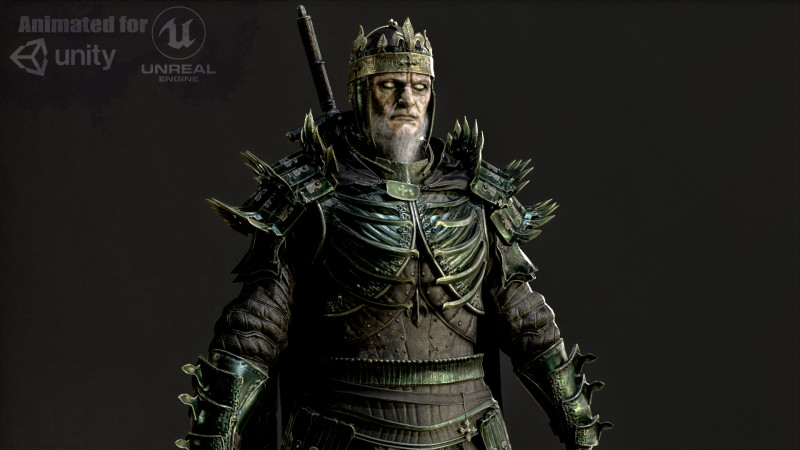 Dead King Model 3D .c4d .max .obj .3ds .fbx .stl .blend