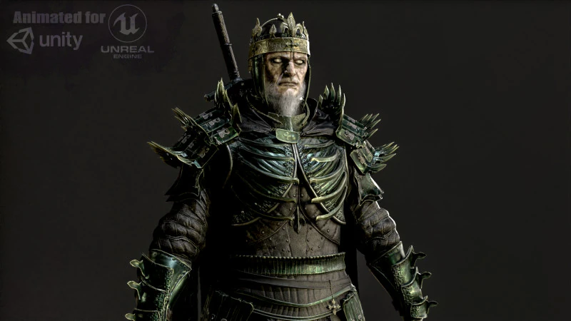 Dead King 3D Model .c4d .max .obj .3ds .fbx .stl .blend 