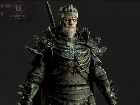 死んだ王 3Dモデル