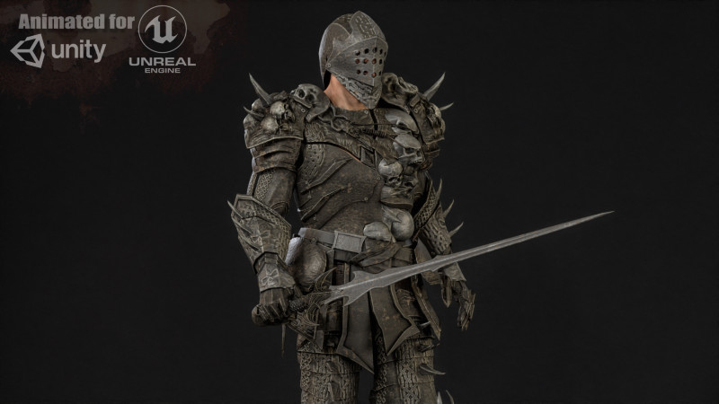 DarkKnight 3D Modell .c4d .max .obj .3ds .fbx .stl .blend