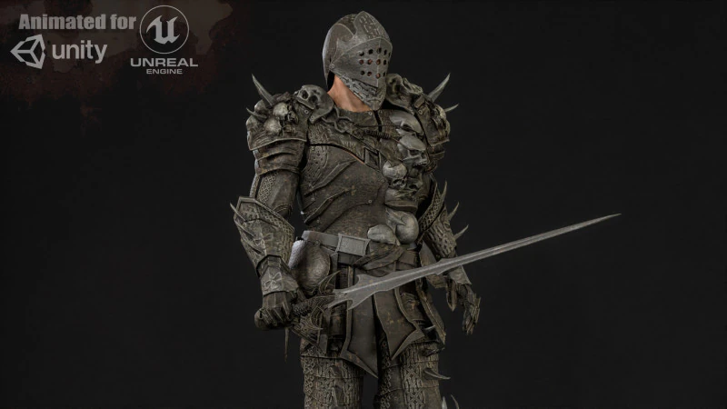 DarkKnight 3D Model .c4d .max .obj .3ds .fbx .stl .blend 