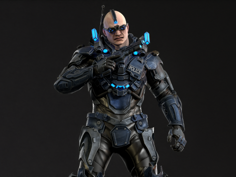 CyberCop Model 3D