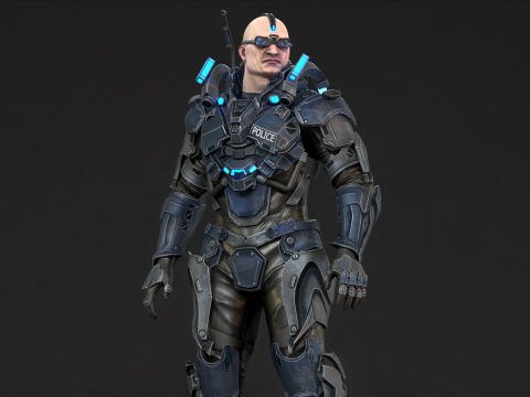 CyberCop Model 3D