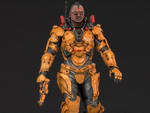 CyberCop Model 3D