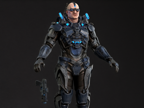 CyberCop Model 3D
