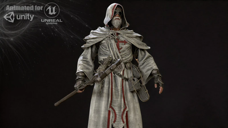 OldMage 3D Model .c4d .max .obj .3ds .fbx .stl .blend 