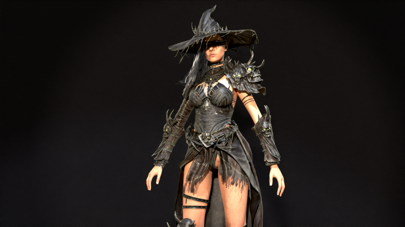 Witch Starter Pack Model 3D .c4d .max .obj .3ds .fbx .stl .blend