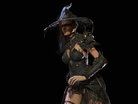 Pacote inicial de bruxa Modelo 3D