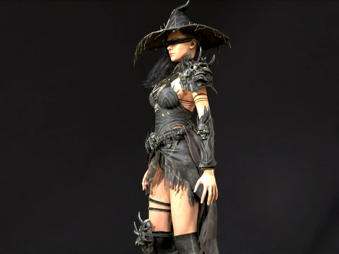 Pacote inicial de bruxa Modelo 3D