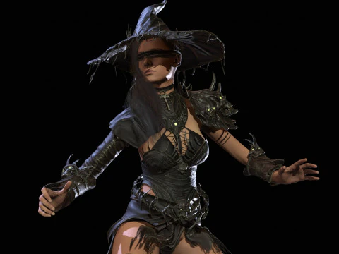 Pacote inicial de bruxa Modelo 3D