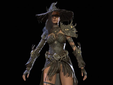 Pacote inicial de bruxa Modelo 3D