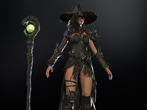 Witch Starter Pack Model 3D