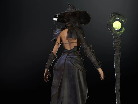 Pacote inicial de bruxa Modelo 3D