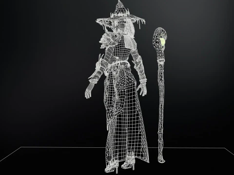 Pacote inicial de bruxa Modelo 3D