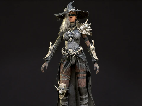 Pacote inicial de bruxa Modelo 3D