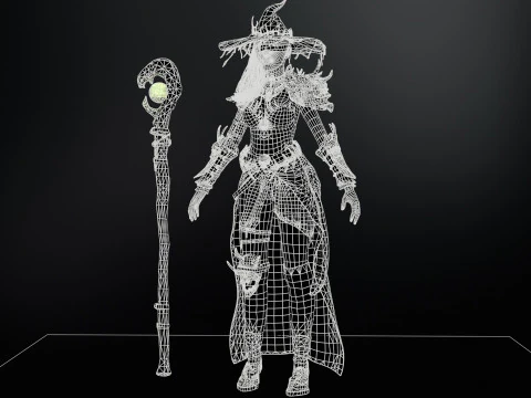 Pacote inicial de bruxa Modelo 3D