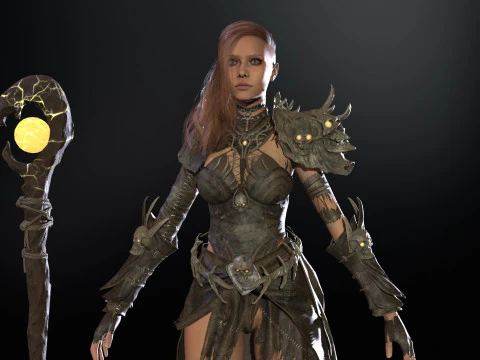 Pacote inicial de bruxa Modelo 3D