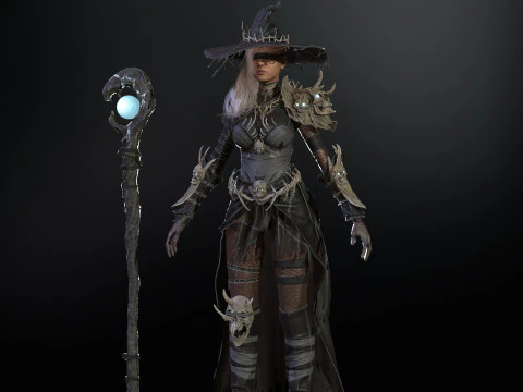 Pacote inicial de bruxa Modelo 3D