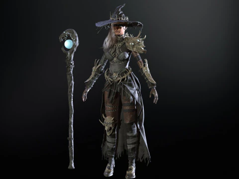 Pacote inicial de bruxa Modelo 3D