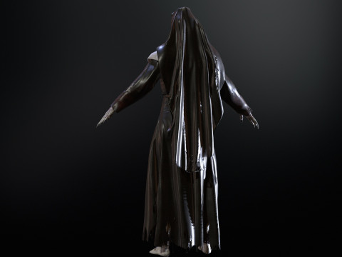 Zombie Nun 3D 모델