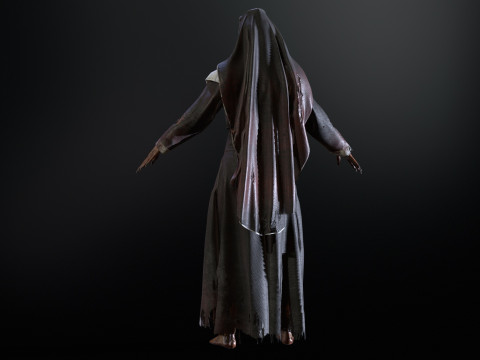 Zombie Nun 3D 모델