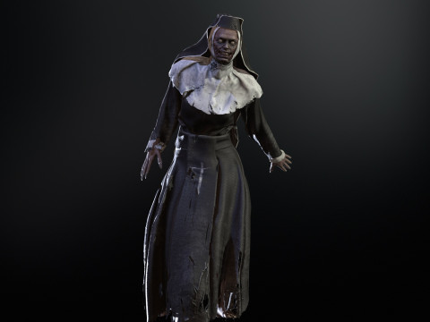 Zombie Nun 3D 모델