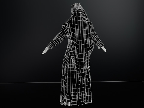 Zombie Nun 3D 모델