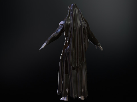 Zombie Nun 3D 모델