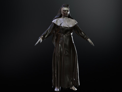 Zombie Nun 3D 모델