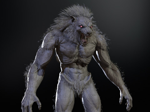 Werewolf Game Ready 3D Model