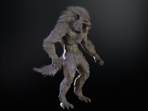 Werewolf Game Ready 3D Model
