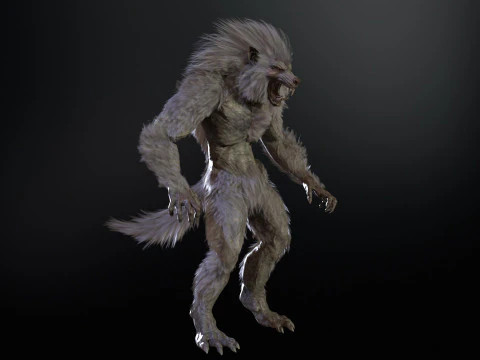 Werewolf Game Ready 3D Model