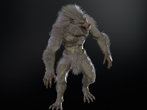 Werewolf Game Ready 3D Model