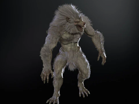 Werewolf Game Ready 3D Model