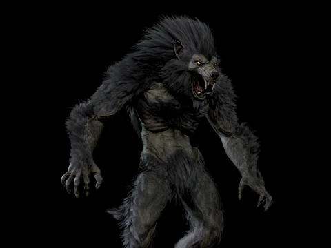 Werewolf Game Ready 3D Model
