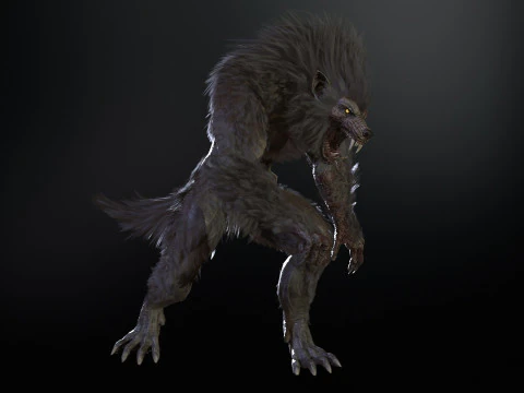 Werewolf Game Ready 3D Model
