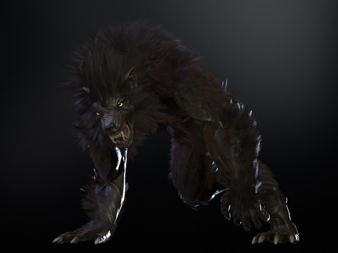 Werewolf Game Ready 3D Model