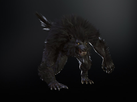 Werewolf Game Ready 3D Model