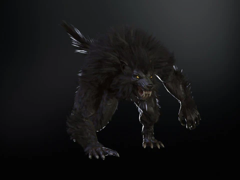 Werewolf Game Ready 3D Model