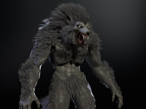 Werewolf Game Ready 3D Model