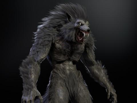 Werewolf Game Ready 3D Model