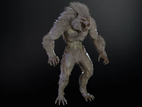 Werewolf Game Ready 3D Model