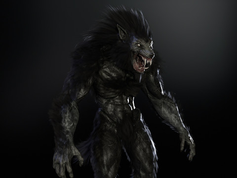 Werewolf Game Ready 3D Model