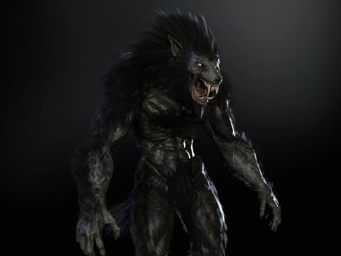 Werewolf Game Ready 3D Model