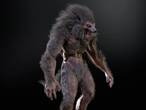 Werewolf Game Ready 3D Model