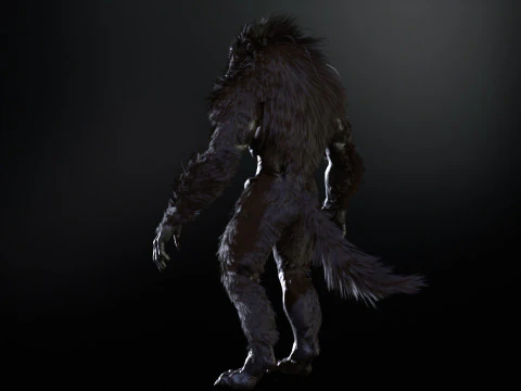 Werewolf Game Ready 3D Model