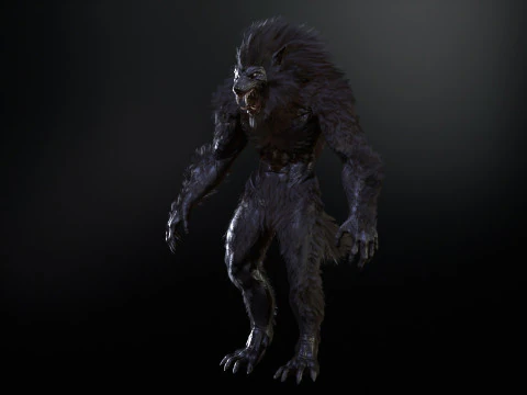 Werewolf Game Ready 3D Model