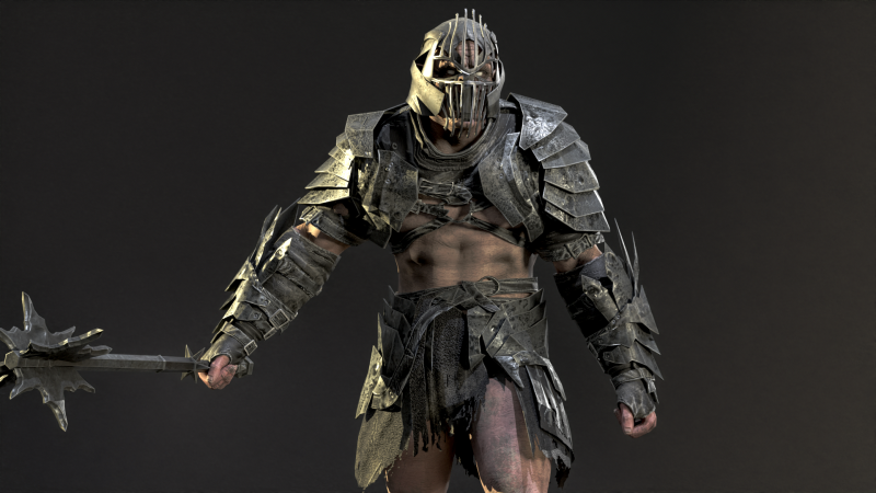 Orc Knight Model 3D .c4d .max .obj .3ds .fbx .stl .blend